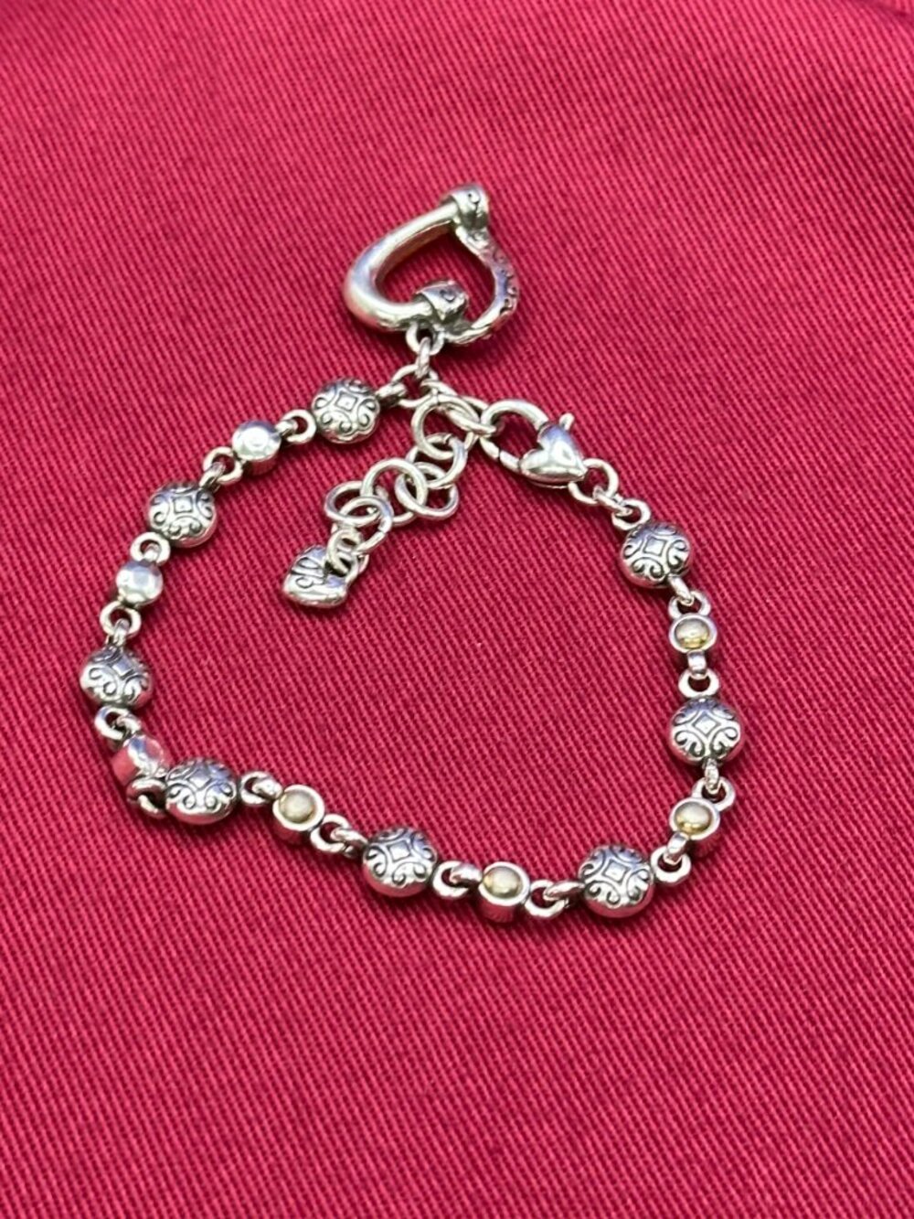 Brighton Awakened Heart Silver-Plated Heart Charm Bracelet - Picture 12 of 15
